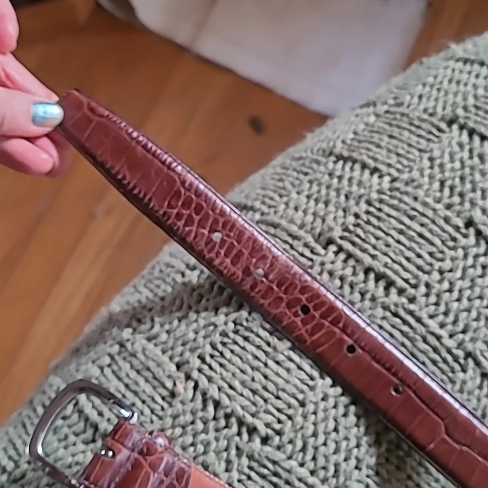 Coach Unisex Brown Leather Belt Sz 38, #3764, smoke and pet free home